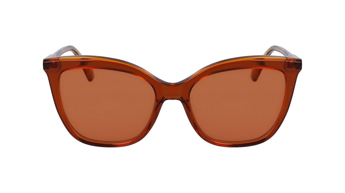 Sonnenbrillen Longchamp LO729S (233) farbe caramel form rechteckig gläser solid orange