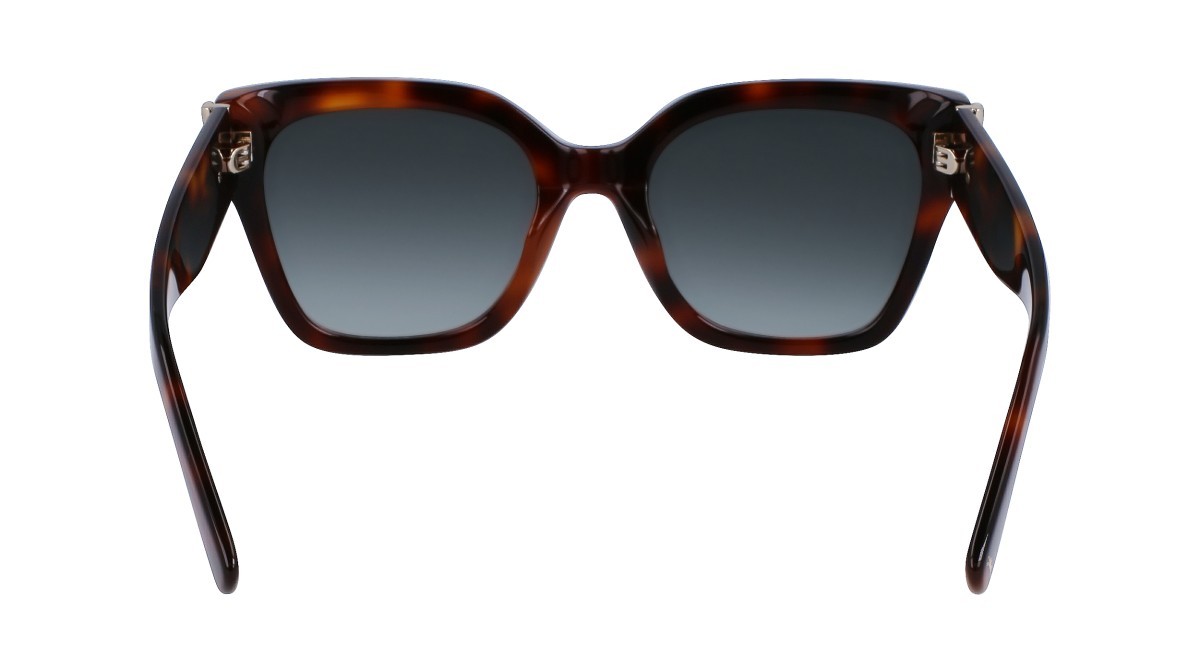 Sonnenbrillen Longchamp LO732S (230) farbe havana form rechteckig gläser gradient green