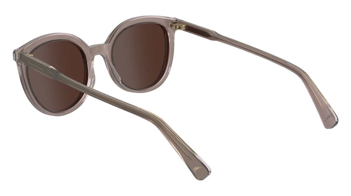 Sonnenbrillen Longchamp LO739S (511) farbe mauve/rose form rund gläser solid brown