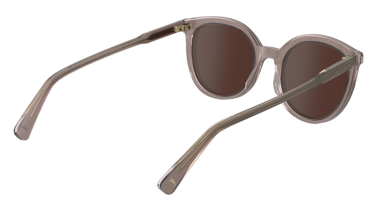 Sonnenbrillen Longchamp LO739S (511) farbe mauve/rose form rund gläser solid brown