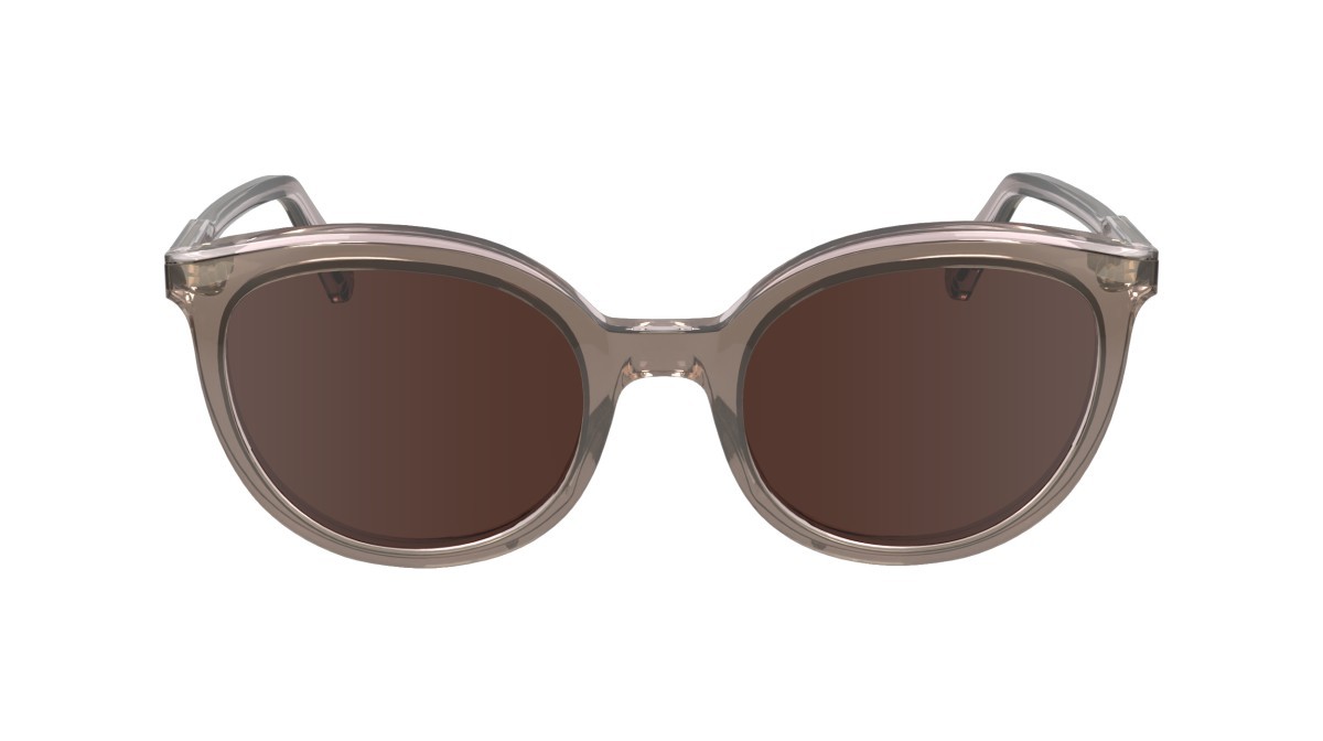 Sonnenbrillen Longchamp LO739S (511) farbe mauve/rose form rund gläser solid brown