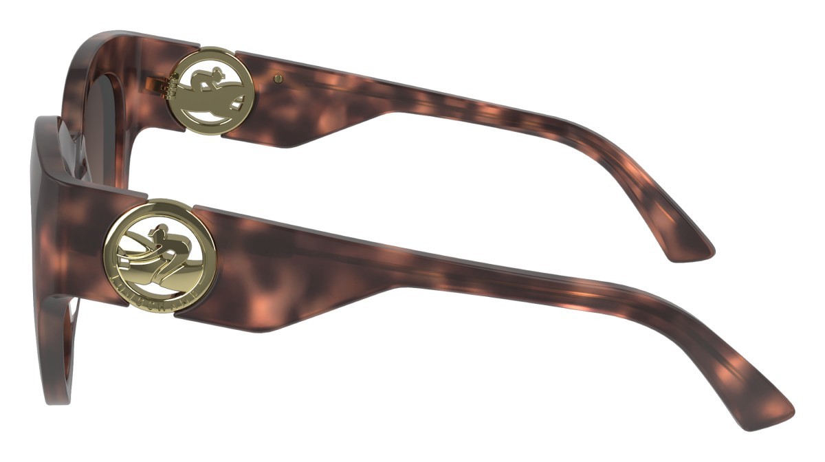 Sonnenbrillen Longchamp LO740S (690) farbe rose havana form schmetterling gläser gradient brown