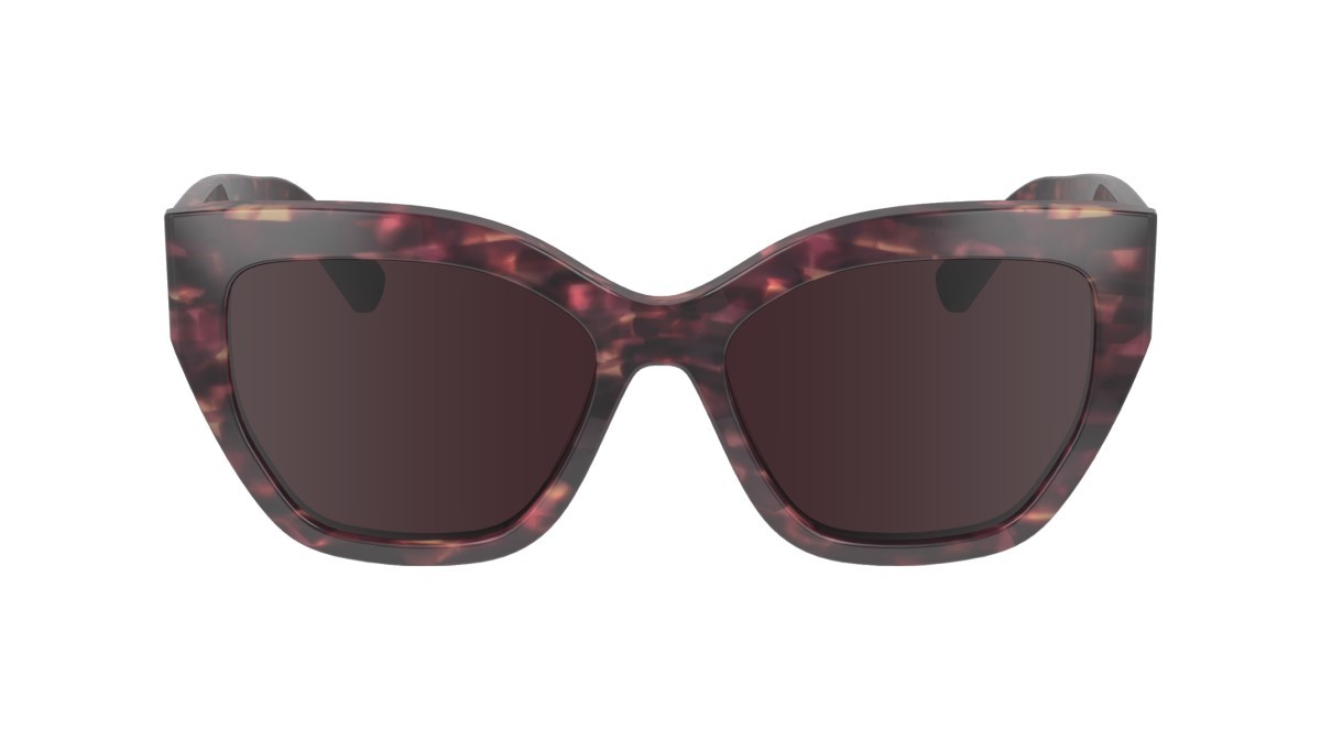 Sonnenbrillen Longchamp LO741S (606) farbe textured red form schmetterling gläser solid wine