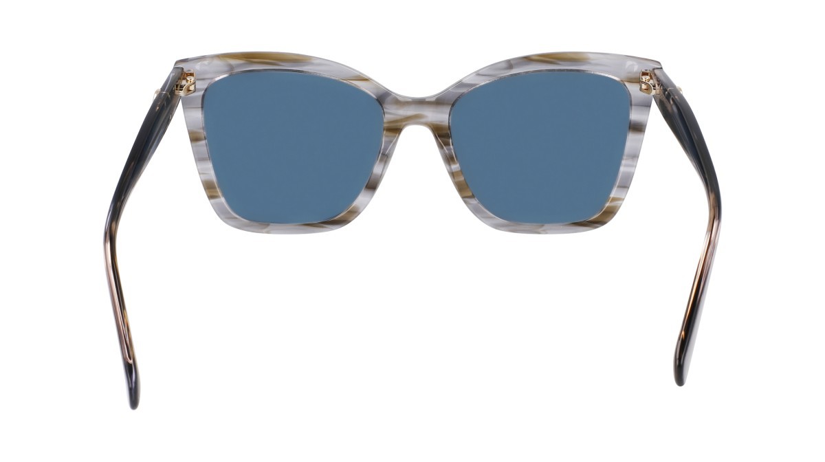 Occhiali da sole Longchamp LO742S N (036) colore striped grey forma cat eye 