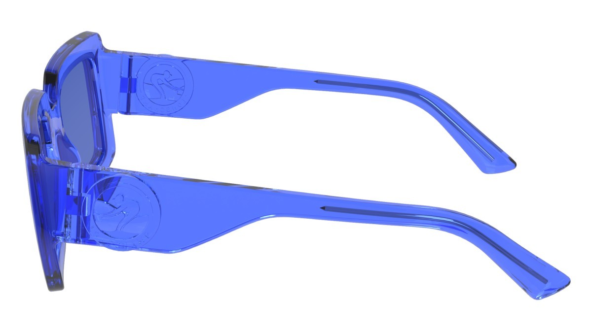 Sonnenbrillen Longchamp LO743S (400) farbe blue form rechteckig gläser solid blue