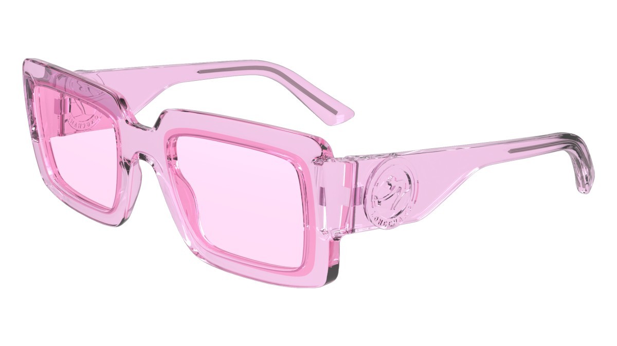 Sonnenbrillen Longchamp LO743S (650) farbe pink form rechteckig gläser solid rose