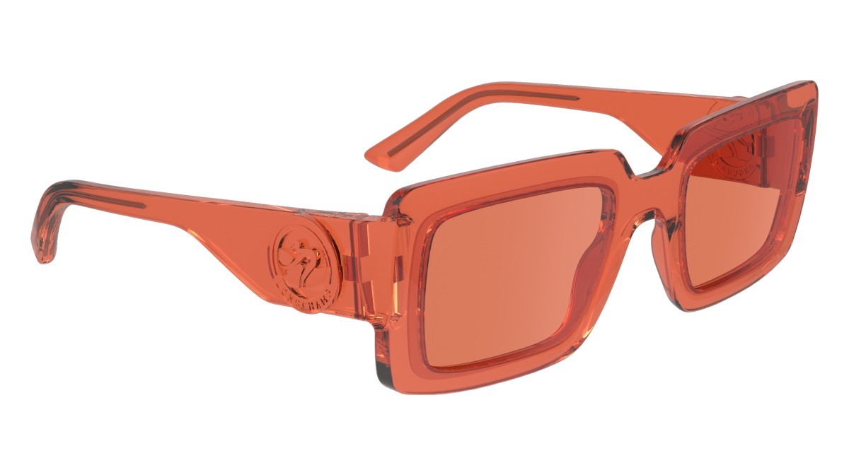 Sonnenbrillen Longchamp LO743S (842) farbe orange form rechteckig gläser solid orange