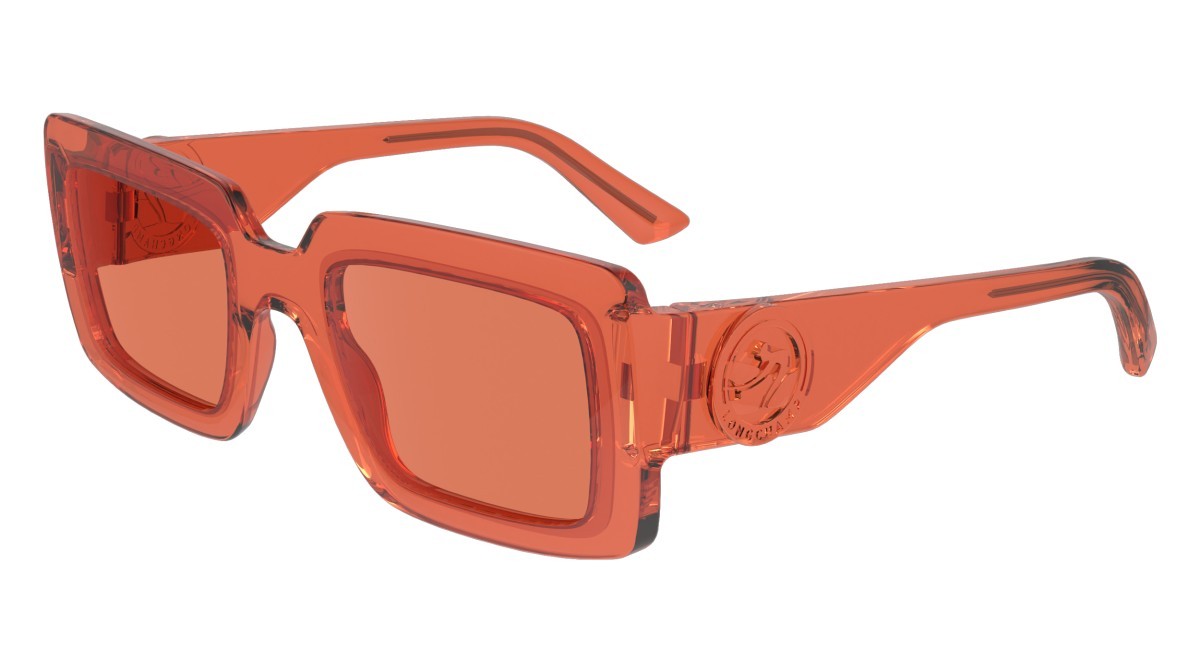 Sonnenbrillen Longchamp LO743S (842) farbe orange form rechteckig gläser solid orange