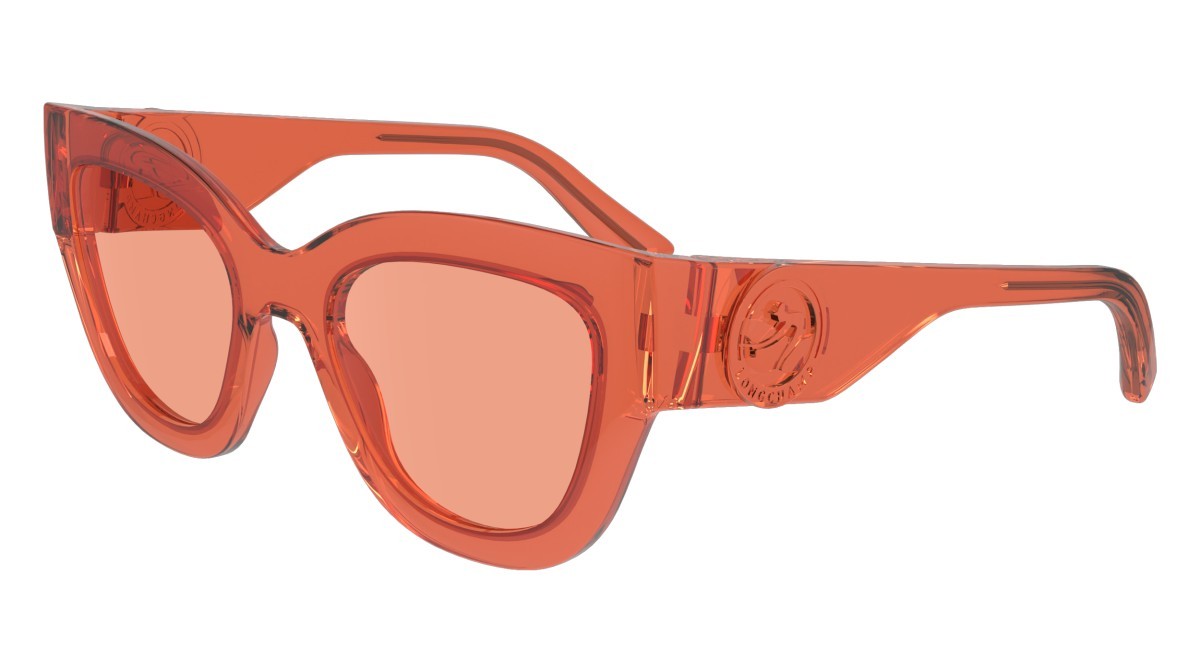Sonnenbrillen Longchamp LO744S (842) farbe orange form cat-eye gläser solid orange