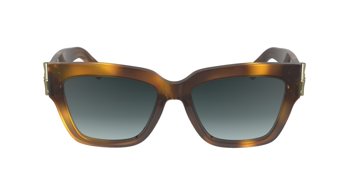 Sonnenbrillen Longchamp LO745S (230) farbe havana form rechteckig gläser gradient petrol