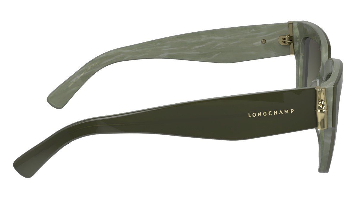 Sonnenbrillen Longchamp LO745S (305) farbe sage form rechteckig gläser gradient khaki