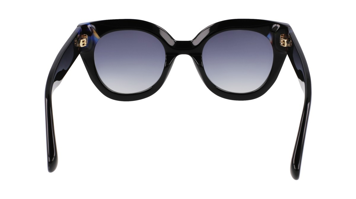 Occhiali da sole Longchamp LO750S (012) colore black/blue havana forma rotondo lenti gradient blue