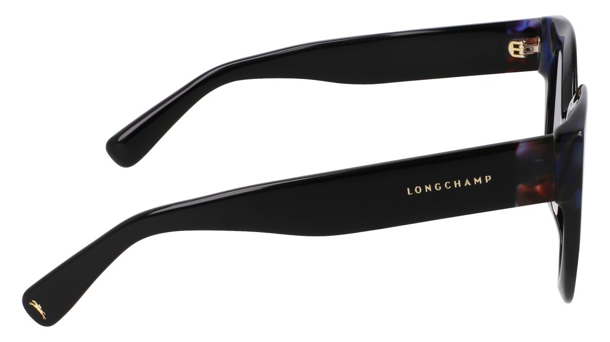 Occhiali da sole Longchamp LO750S (012) colore black/blue havana forma rotondo lenti gradient blue