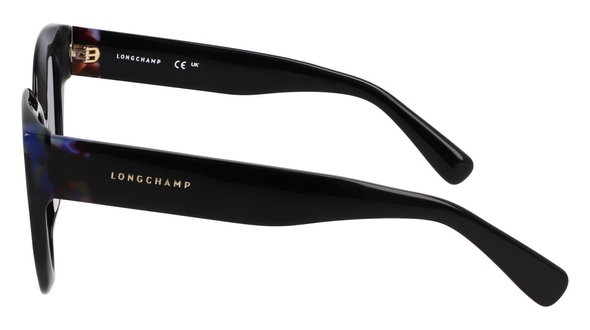 Sunglasses Longchamp LO750S N (012) color black/blue havana shape round 