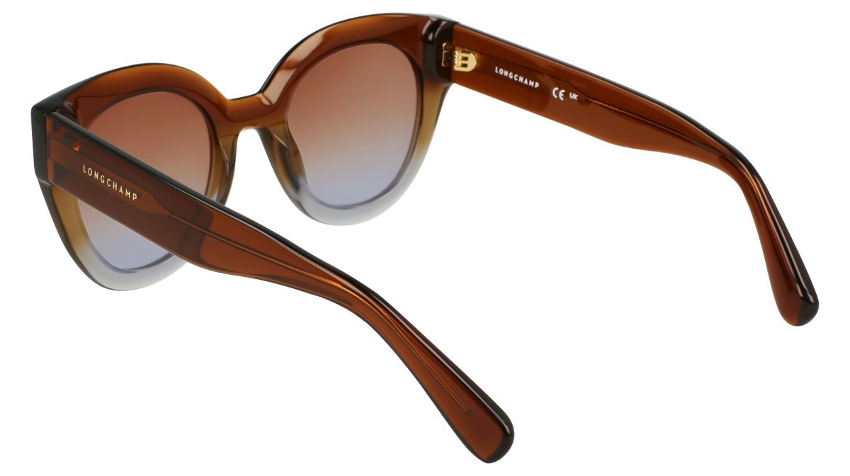 Occhiali da sole Longchamp LO750S N (208) colore transparent gradient brown/azu forma rotondo 
