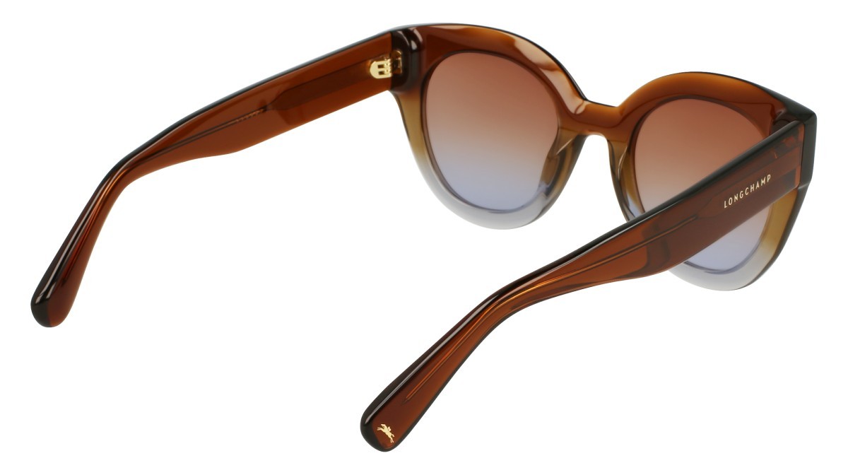 Occhiali da sole Longchamp LO750S N (208) colore transparent gradient brown/azu forma rotondo 