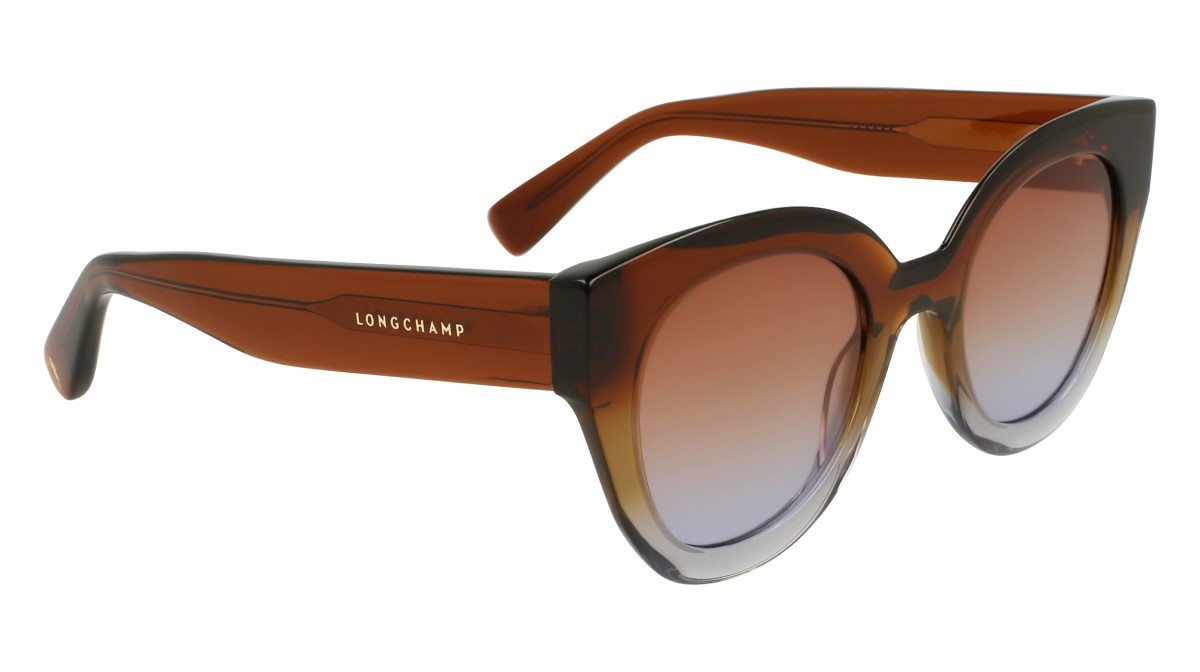 Occhiali da sole Longchamp LO750S N (208) colore transparent gradient brown/azu forma rotondo 
