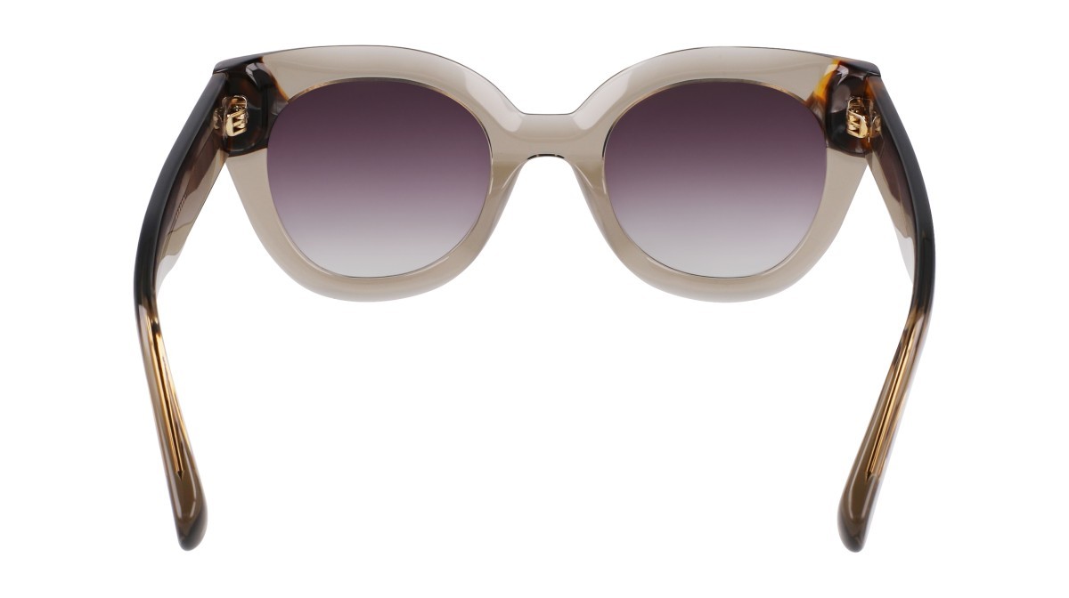 Occhiali da sole Longchamp LO750S N (311) colore olive/havana forma rotondo 