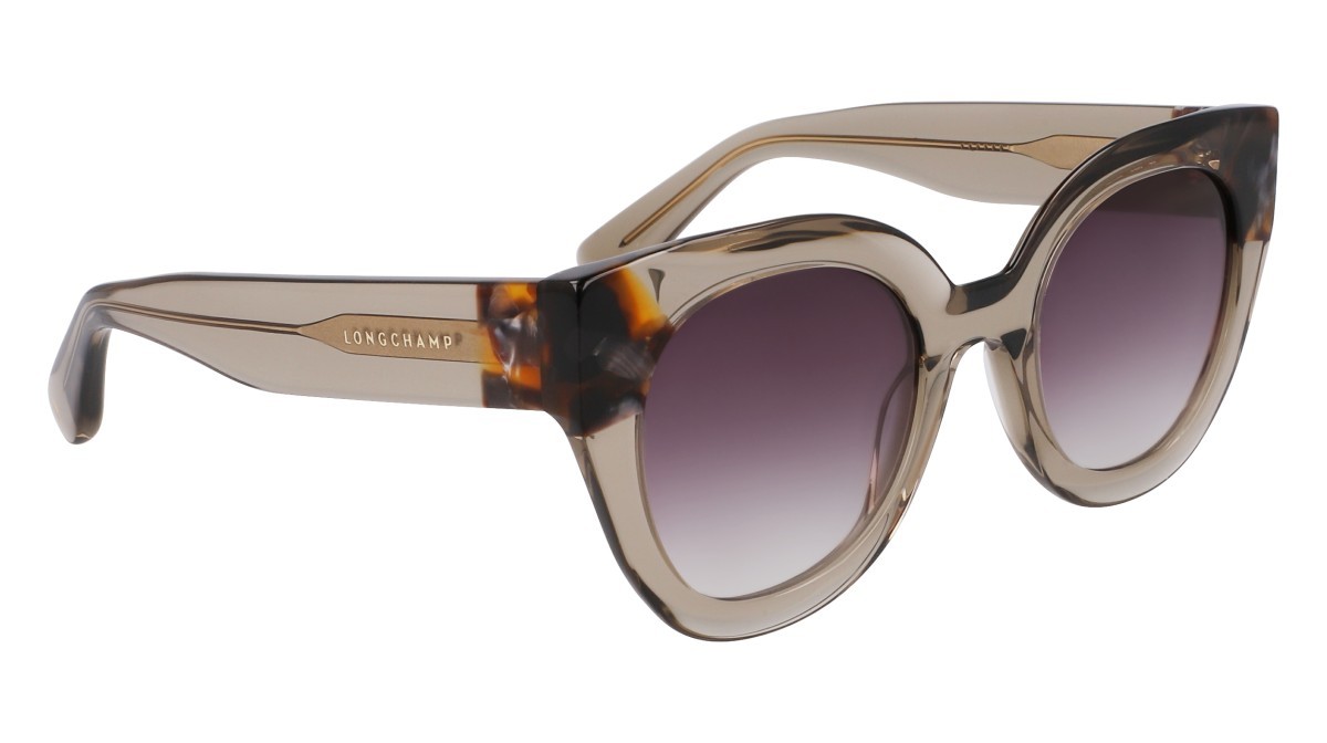 Occhiali da sole Longchamp LO750S N (311) colore olive/havana forma rotondo 