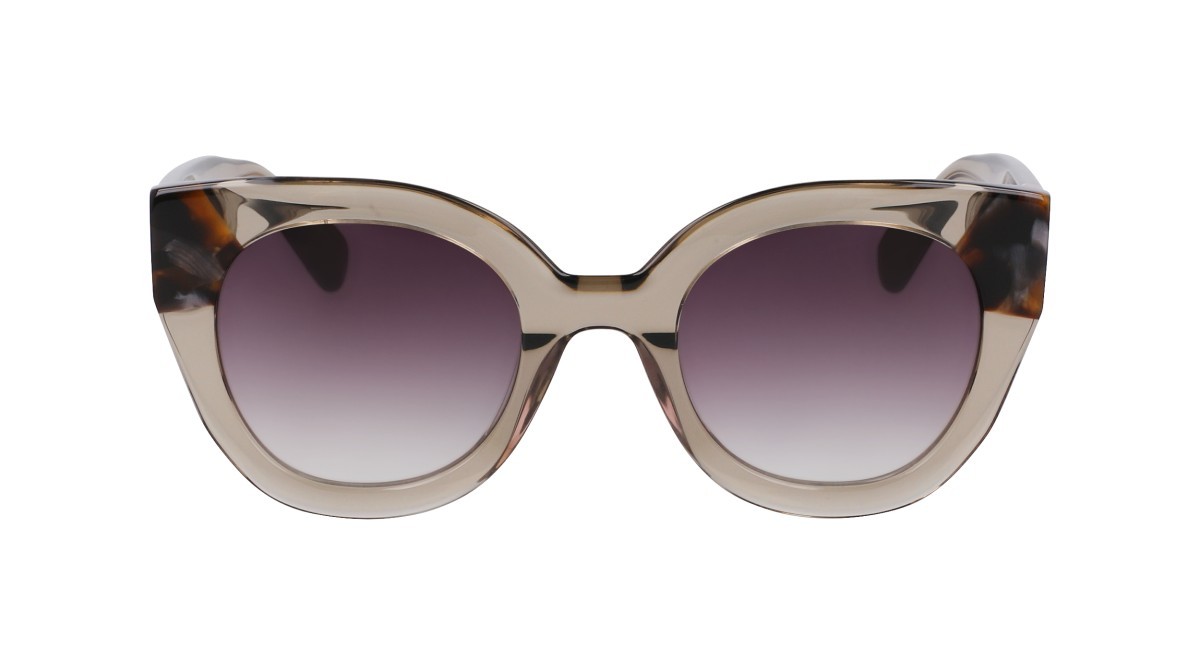 Occhiali da sole Longchamp LO750S N (311) colore olive/havana forma rotondo 