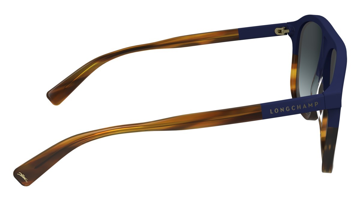 Sonnenbrillen Longchamp LO751S (430) farbe blue/havana form aviator gläser gradient blue