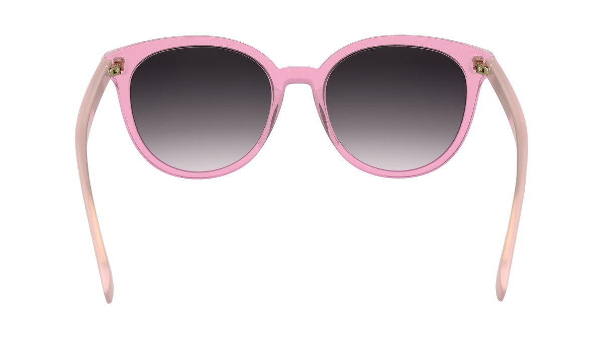 Occhiali da sole Longchamp LO752S (650) colore pink forma rotondo lenti gradient grey/skin