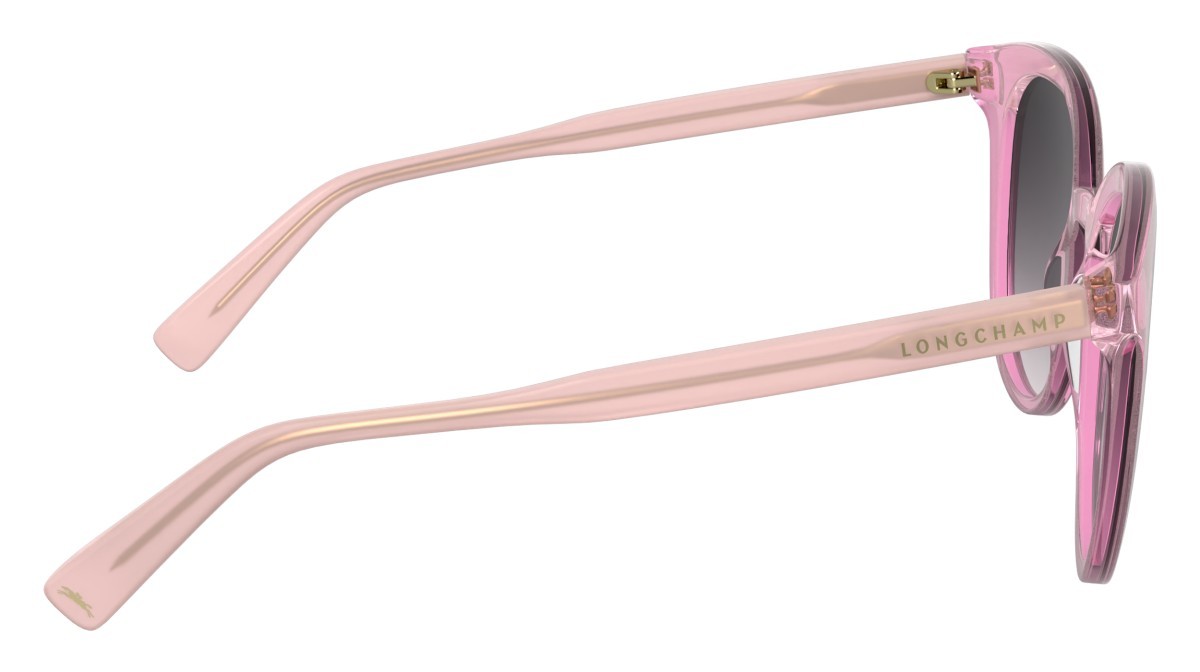 Occhiali da sole Longchamp LO752S (650) colore pink forma rotondo lenti gradient grey/skin