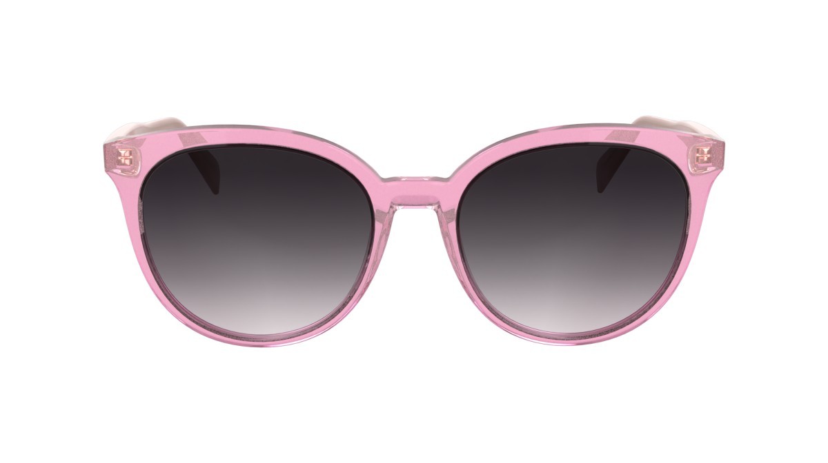 Occhiali da sole Longchamp LO752S (650) colore pink forma rotondo lenti gradient grey/skin