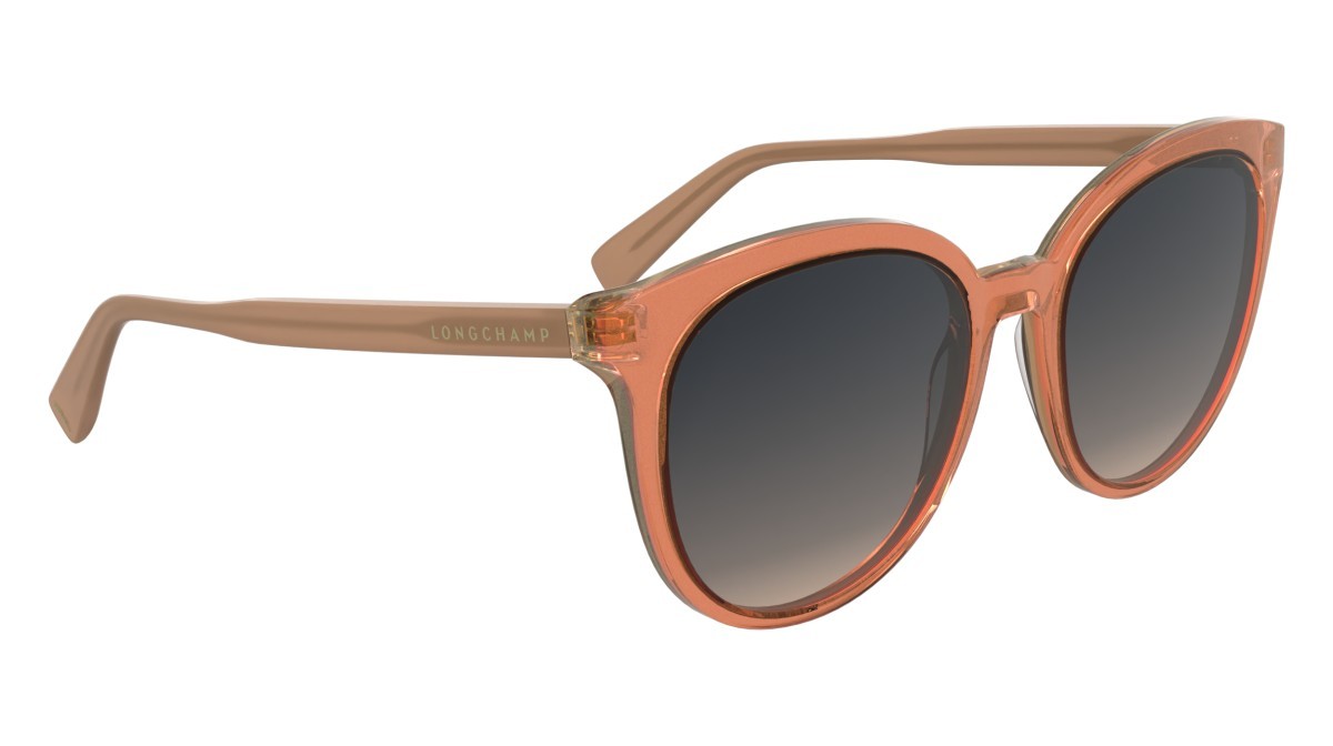 Occhiali da sole Longchamp LO752S (842) colore orange forma rotondo lenti gradient grey/orange