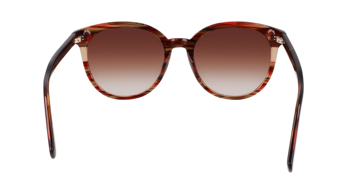 Occhiali da sole Longchamp LO752S N (606) colore textured red forma rotondo 
