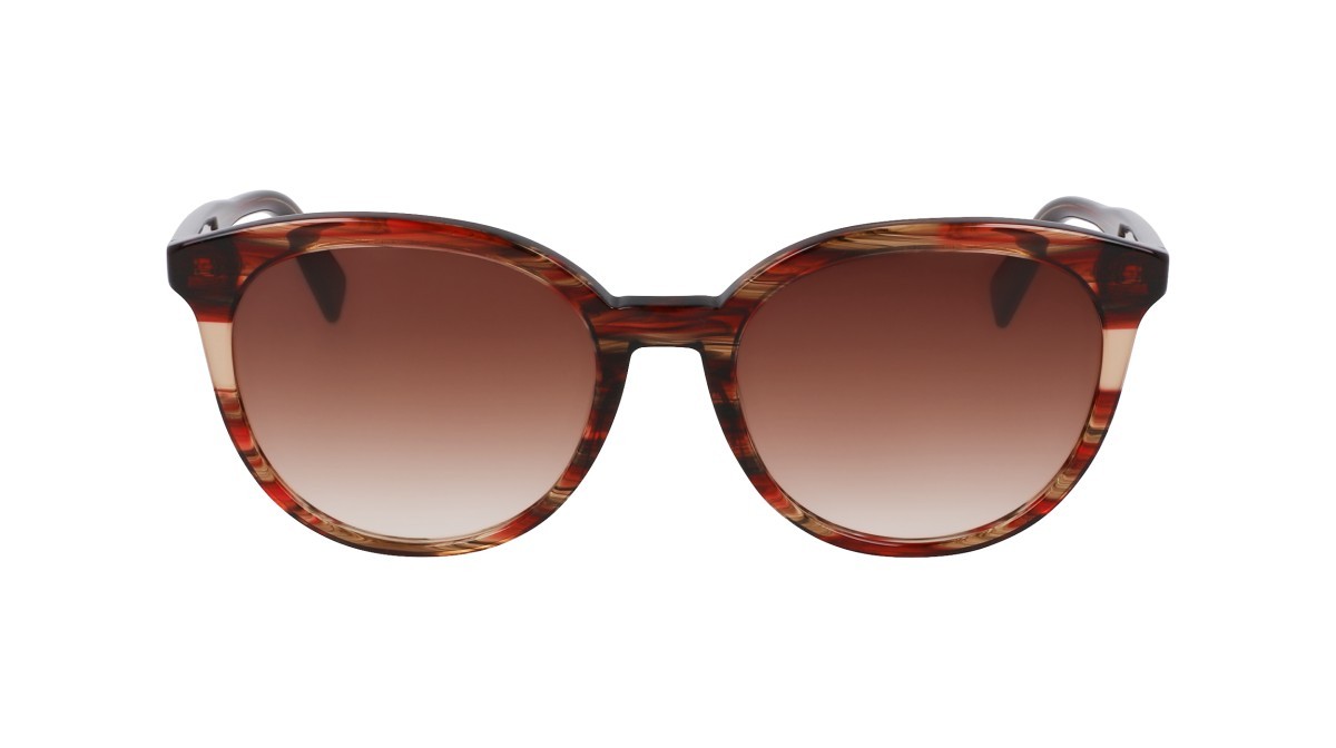 Occhiali da sole Longchamp LO752S N (606) colore textured red forma rotondo 