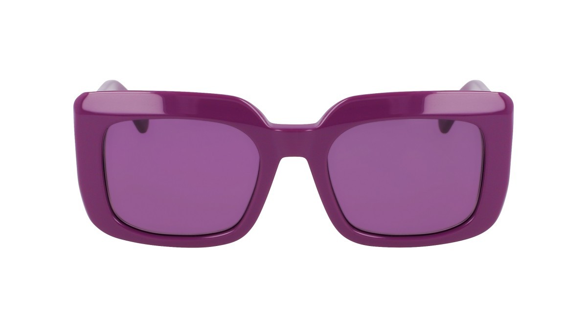 Sonnenbrillen Longchamp LO753S (500) farbe purple form rechteckig gläser solid purple