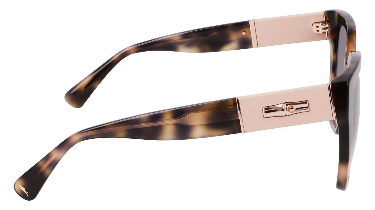 Occhiali da sole Longchamp LO754SL (242) colore dark havana forma farfalla lenti gradient brown