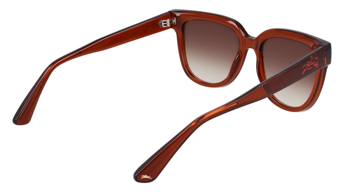 Sonnenbrillen Longchamp LO755S (830) farbe trasparent rust form rechteckig gläser gradient brown