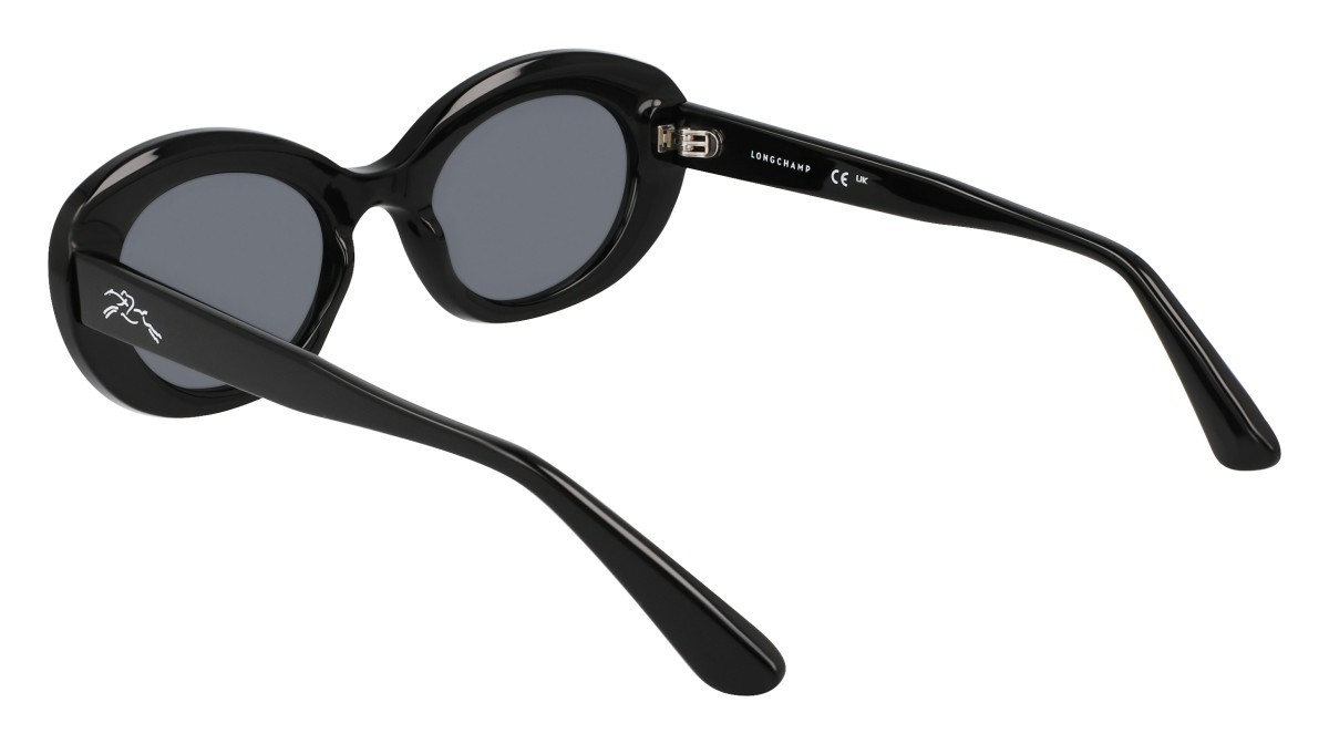 Sonnenbrillen Longchamp LO756S (001) farbe black form oval gläser solid black