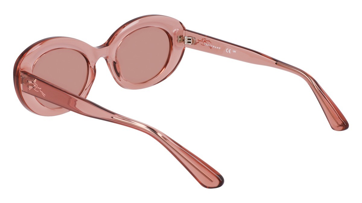 Sonnenbrillen Longchamp LO756S (610) farbe transparent rose form oval gläser solid antique rose