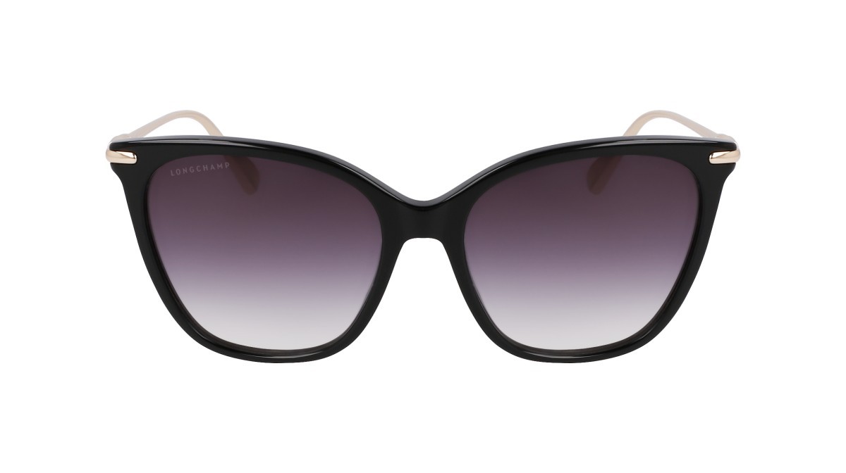 Sonnenbrillen Longchamp LO757S (001) farbe black form rechteckig gläser gradient grey
