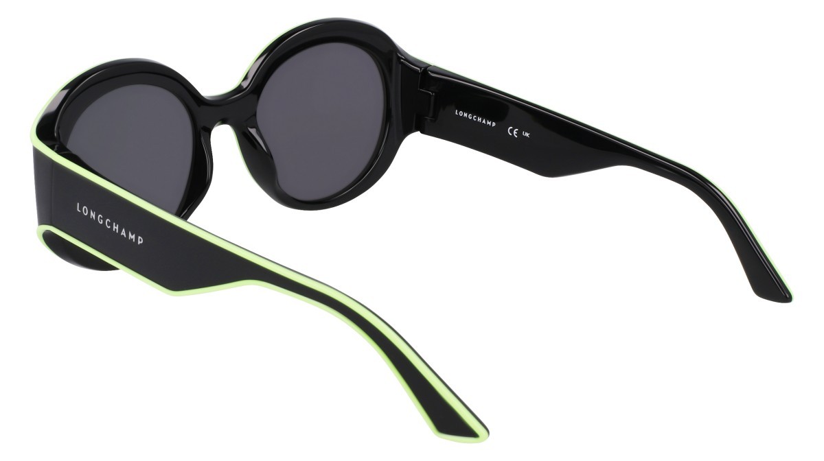 Sonnenbrillen Longchamp LO758S (001) farbe black form oval gläser solid black