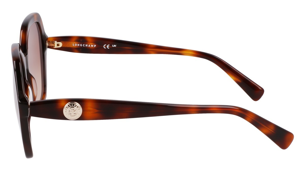 Occhiali da sole Longchamp LO759S (230) colore havana forma rettangolare lenti gradient brown