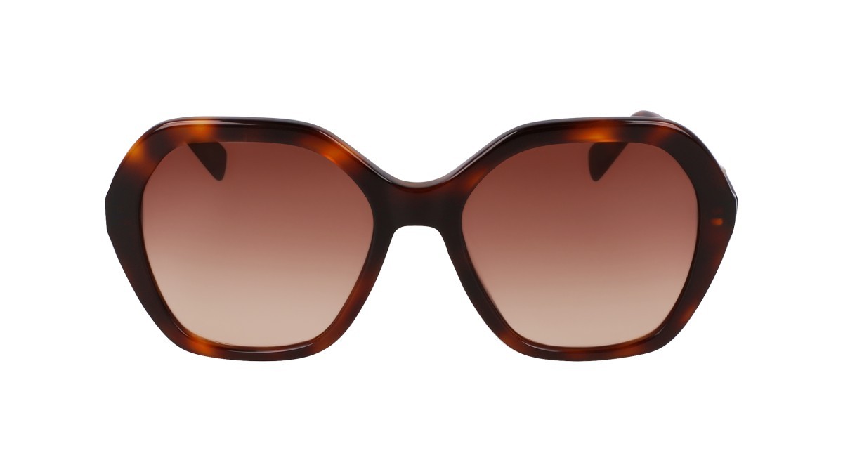 Occhiali da sole Longchamp LO759S (230) colore havana forma rettangolare lenti gradient brown