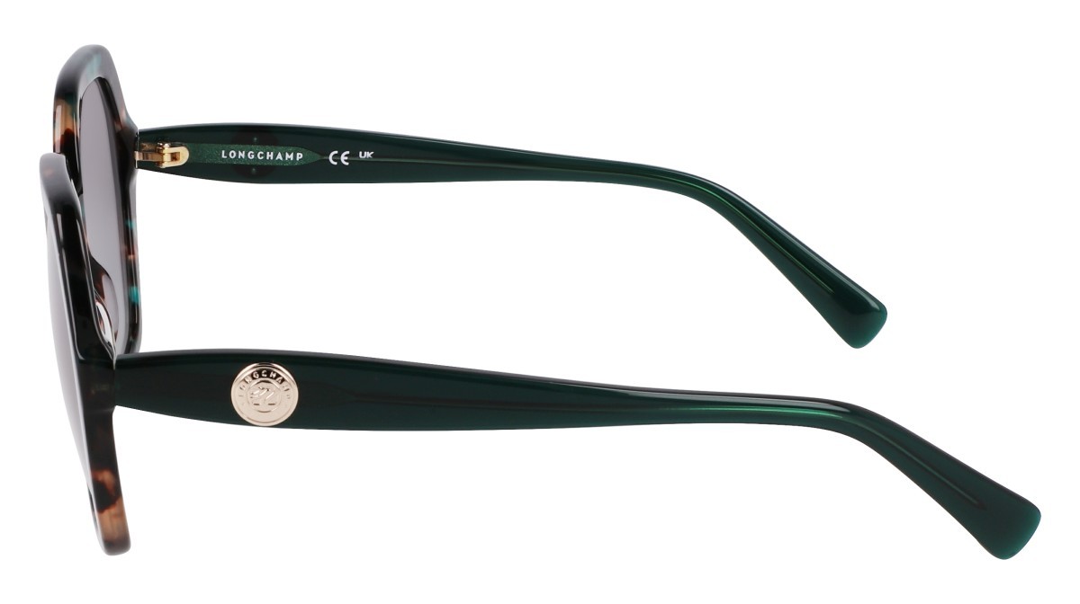 Sunglasses Longchamp LO759S (309) color green havana/green shape rectangle lenses grad green