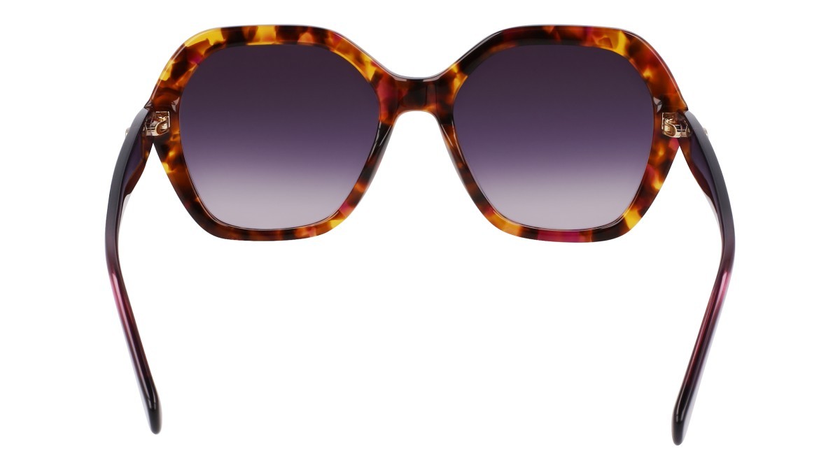 Occhiali da sole Longchamp LO759S (502) colore purple havana/purple forma rettangolare lenti gradient grey