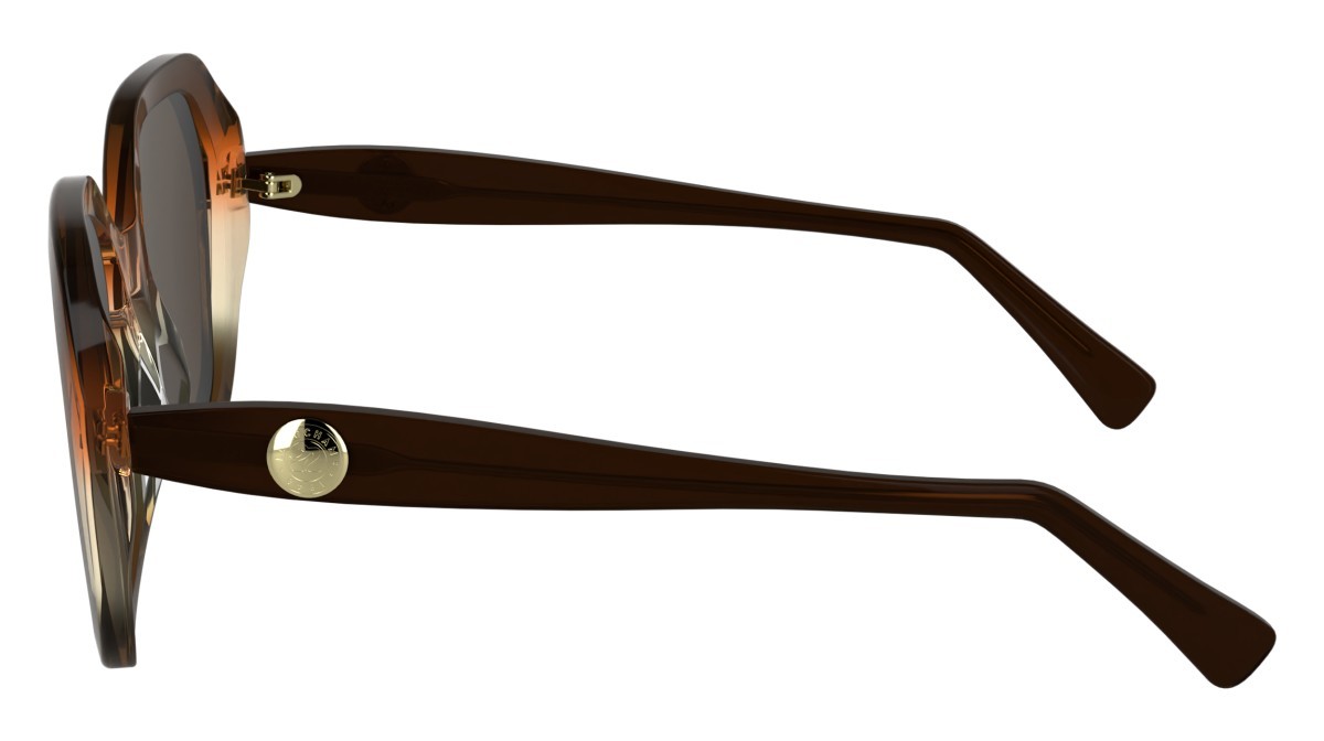 Occhiali da sole Longchamp LO759S N (209) colore transparent gradient brown/ora forma rettangolare 