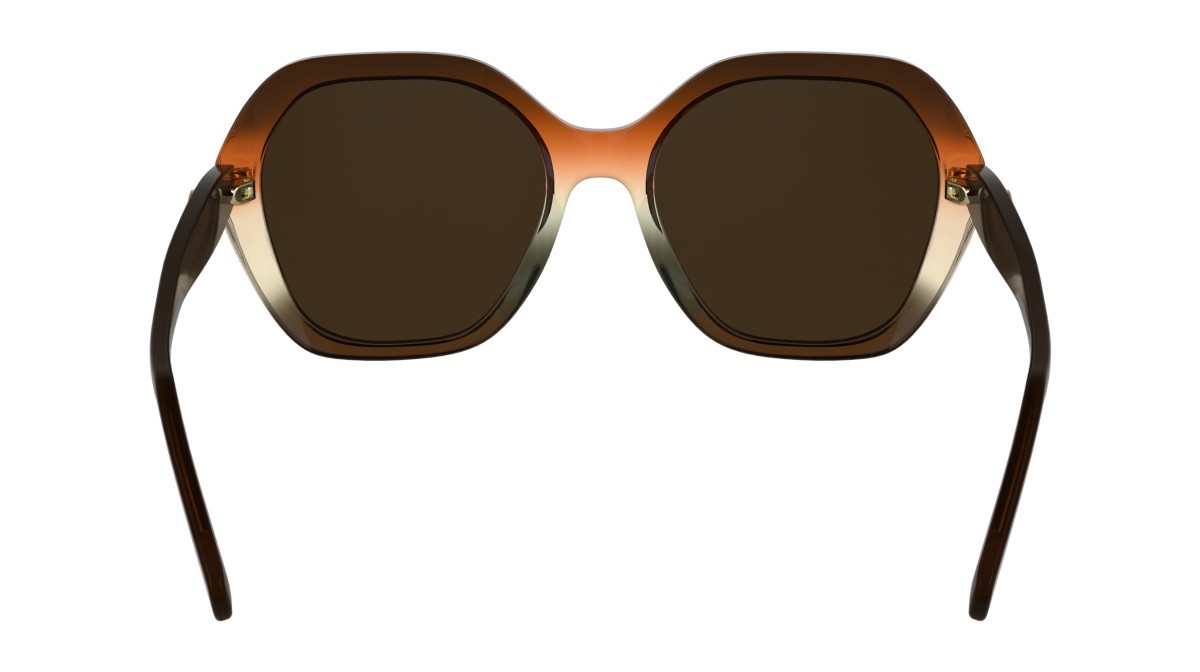 Occhiali da sole Longchamp LO759S N (209) colore transparent gradient brown/ora forma rettangolare 