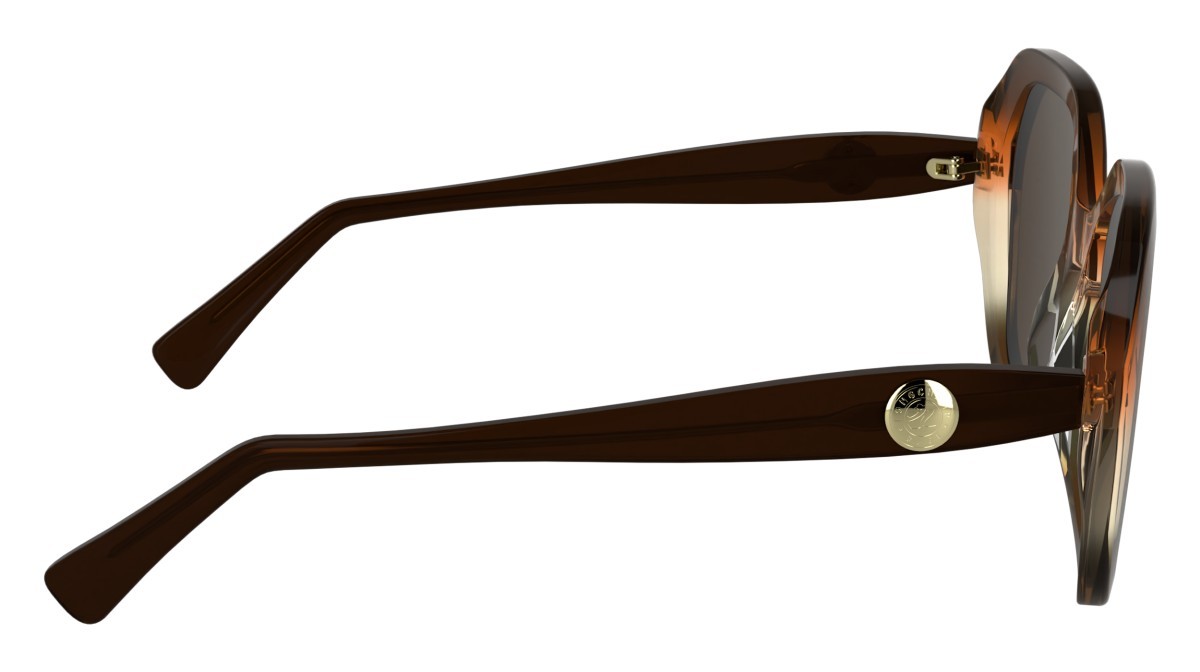 Occhiali da sole Longchamp LO759S N (209) colore transparent gradient brown/ora forma rettangolare 