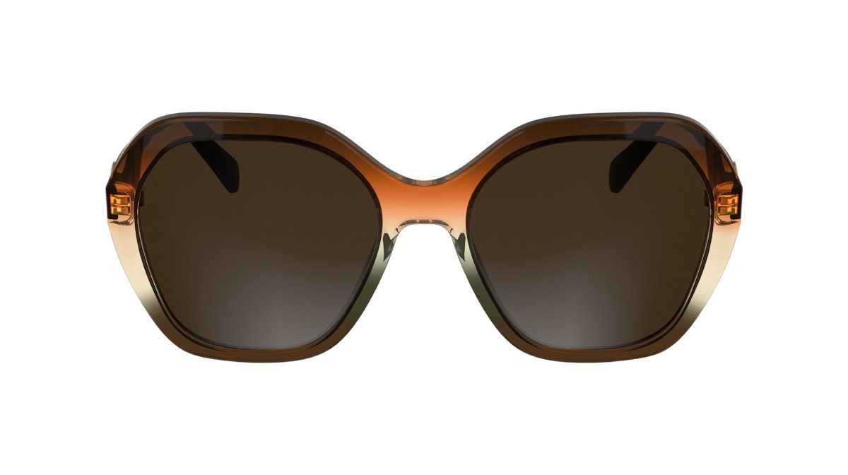 Occhiali da sole Longchamp LO759S N (209) colore transparent gradient brown/ora forma rettangolare 