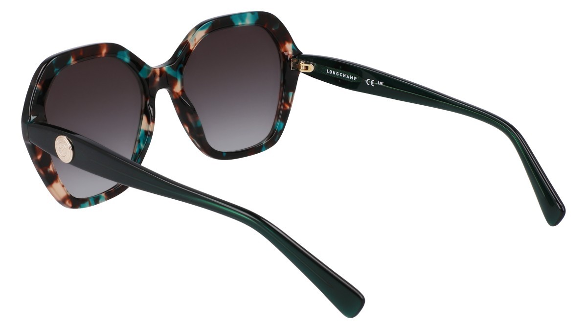 Occhiali da sole Longchamp LO759S N (309) colore green havana/green forma rettangolare 
