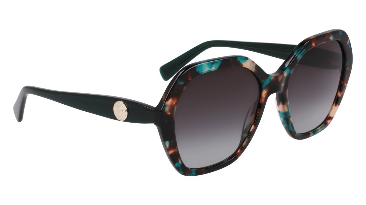 Occhiali da sole Longchamp LO759S N (309) colore green havana/green forma rettangolare 