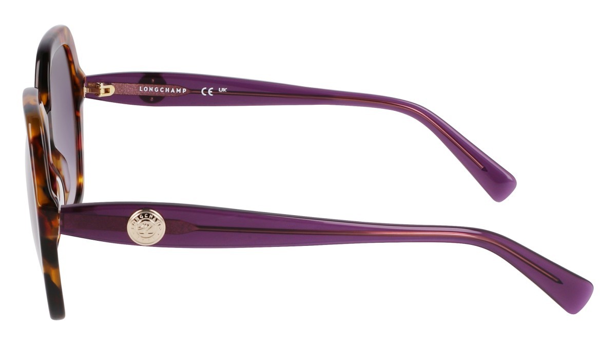Occhiali da sole Longchamp LO759S N (502) colore purple havana/purple forma rettangolare 