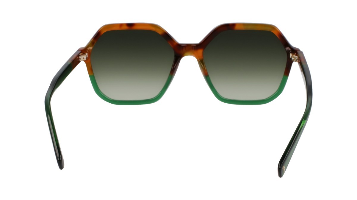 Sunglasses Longchamp LO760S (263) color brown green havana/green shape rectangle lenses gradient green